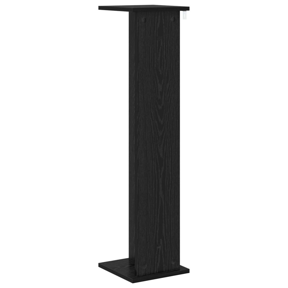 Produktbild för Växtställ Svart Ek 25 x 25,5 x 100,5 cm Konstruerat trä