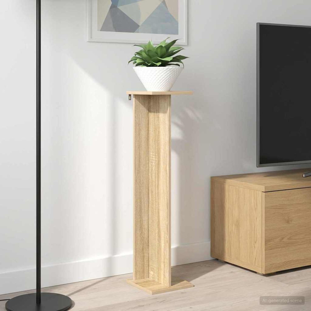 Produktbild för Växtställ Sonoma-ek 25 x 25,5 x 100,5 cm Konstruerat trä
