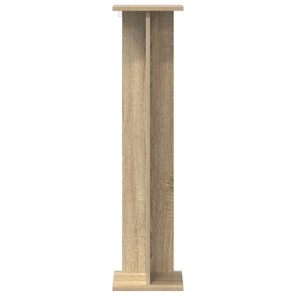 Produktbild för Växtställ 2 st Sonoma-ek 25 x 25,5 x 100,5 cm Konstruerat trä