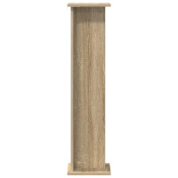 Produktbild för Växtställ 2 st Sonoma-ek 25 x 25,5 x 100,5 cm Konstruerat trä