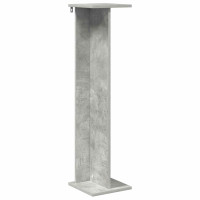 Produktbild för Växtställ BetongGrå 25 x 25,5 x 100,5 cm Konstruerat trä