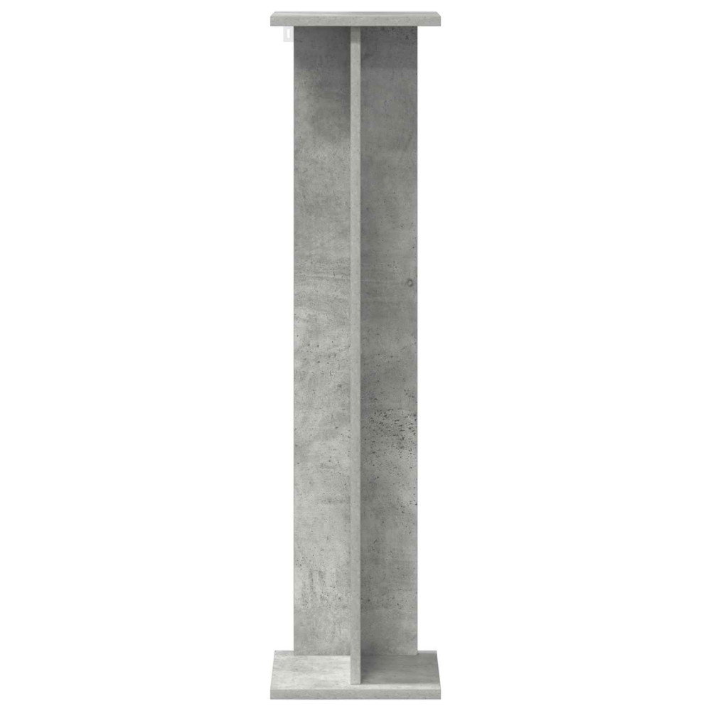 Produktbild för Växtställ BetongGrå 25 x 25,5 x 100,5 cm Konstruerat trä