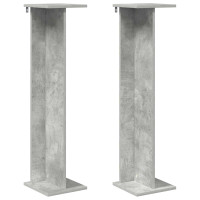 Produktbild för Växtställ 2 st BetongGrå 25 x 25,5 x 100,5 cm Konstruerat trä
