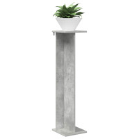 Produktbild för Växtställ 2 st BetongGrå 25 x 25,5 x 100,5 cm Konstruerat trä