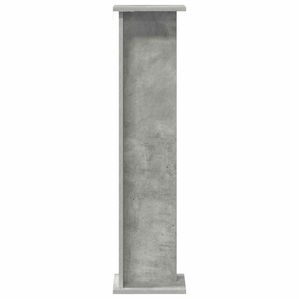Produktbild för Växtställ 2 st BetongGrå 25 x 25,5 x 100,5 cm Konstruerat trä