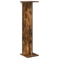 Produktbild för Växtställ 2 st Rökt Ek 25 x 25,5 x 100,5 cm Konstruerat trä