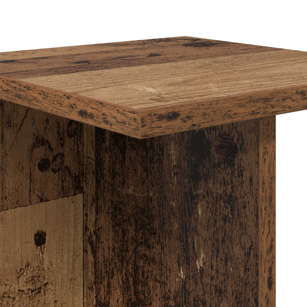 Produktbild för Växtställ Gammalt trä 25 x 25,5 x 100,5 cm Konstruerat trä