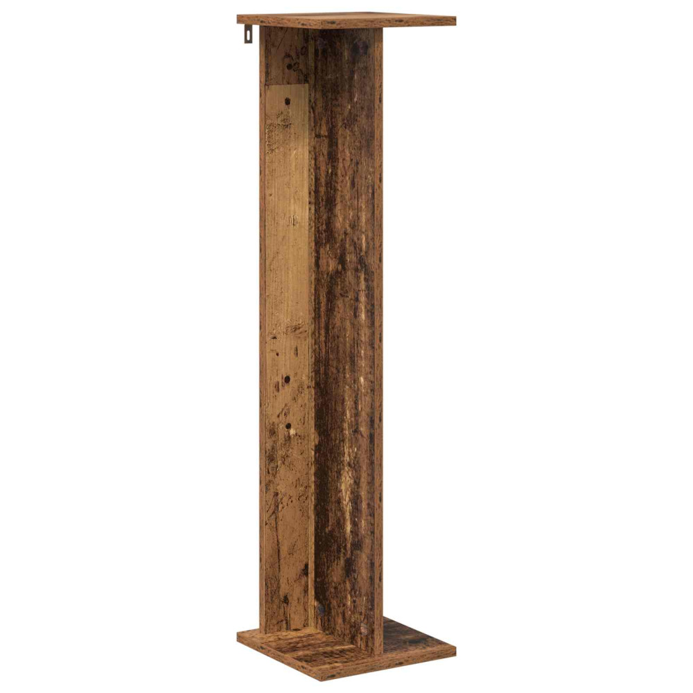 Produktbild för Växtställ 2 st Gammalt trä 25 x 25,5 x 100,5 cm Konstruerat trä