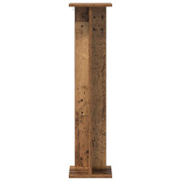 Produktbild för Växtställ 2 st Gammalt trä 25 x 25,5 x 100,5 cm Konstruerat trä
