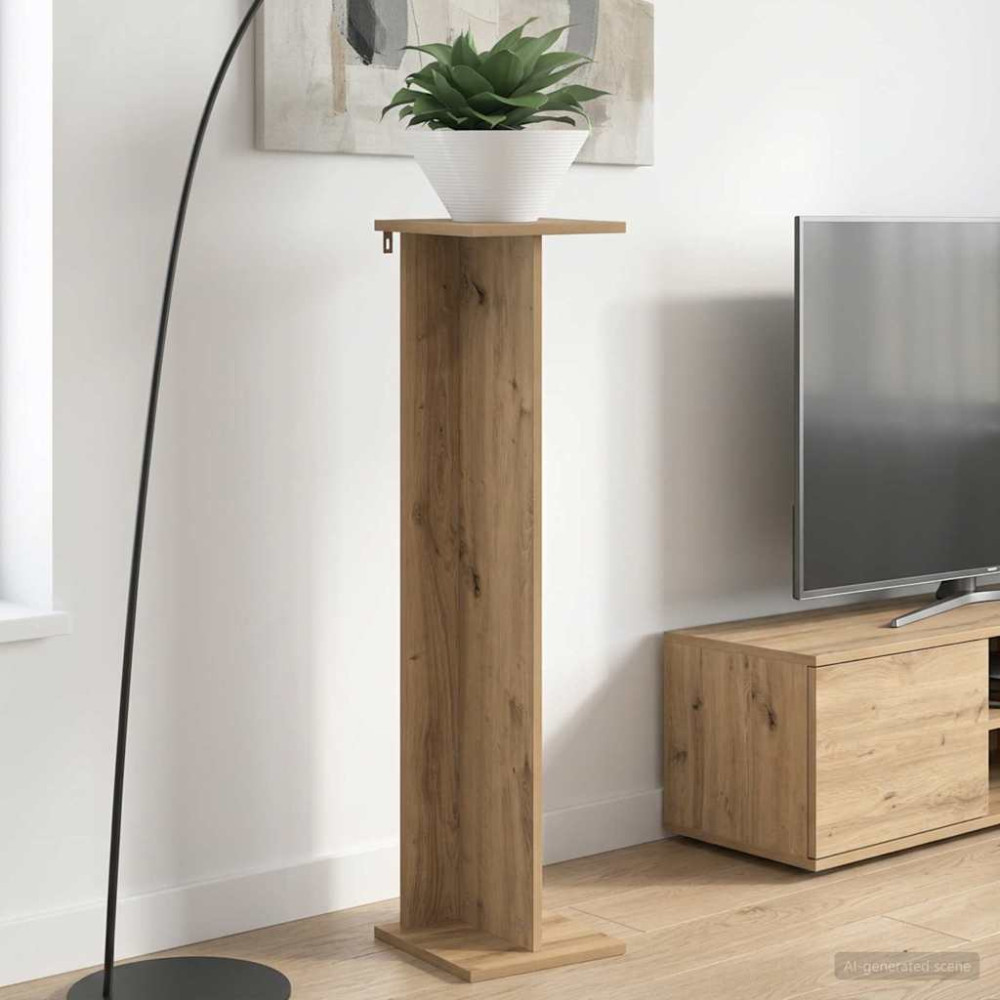 Produktbild för Växtställ Artisan Ek 25 x 25,5 x 100,5 cm Konstruerat trä