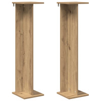 Produktbild för Växtställ 2 st Artisan Ek 25 x 25,5 x 100,5 cm Konstruerat trä