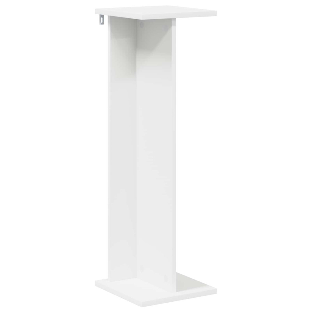 Produktbild för Växtställ Vit 25 x 25,5 x 80,5 cm Konstruerat trä