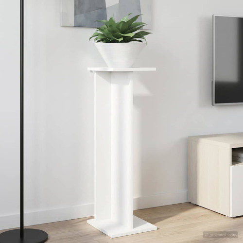 vidaXL Växtställ 2 st Vit 25 x 25,5 x 80,5 cm Konstruerat trä