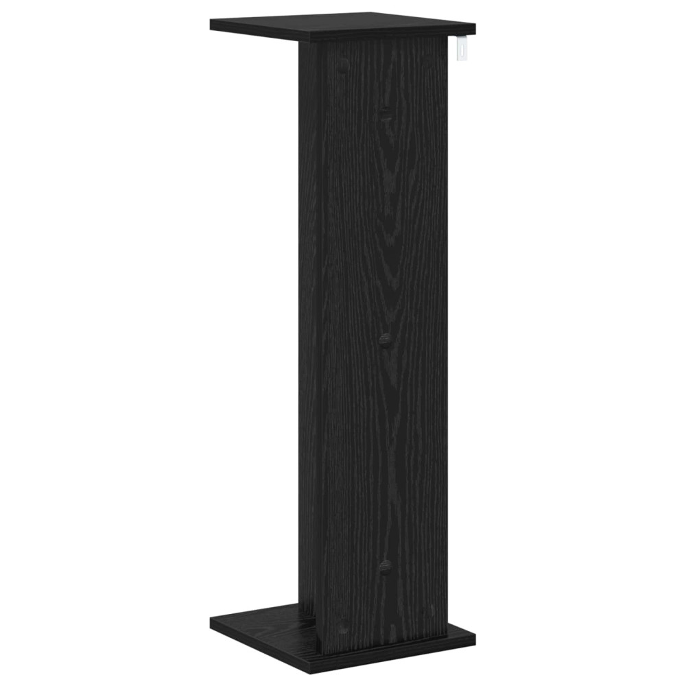 Produktbild för Växtställ Svart Ek 25 x 25,5 x 80,5 cm Konstruerat trä
