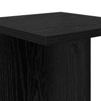 Produktbild för Växtställ 2 st Svart Ek 25 x 25,5 x 80,5 cm Konstruerat trä