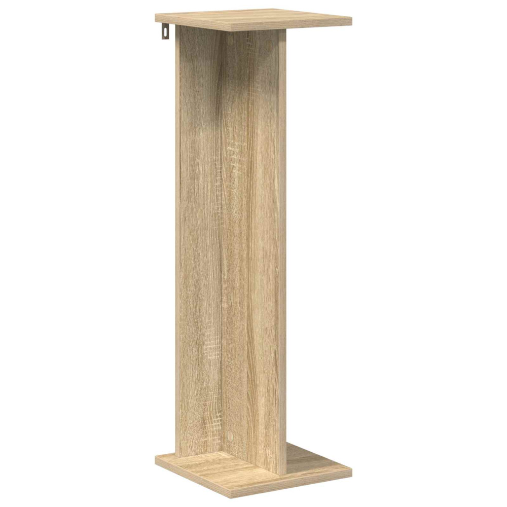 Produktbild för Växtställ 2 st Sonoma-ek 25 x 25,5 x 80,5 cm Konstruerat trä