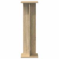 Produktbild för Växtställ 2 st Sonoma-ek 25 x 25,5 x 80,5 cm Konstruerat trä
