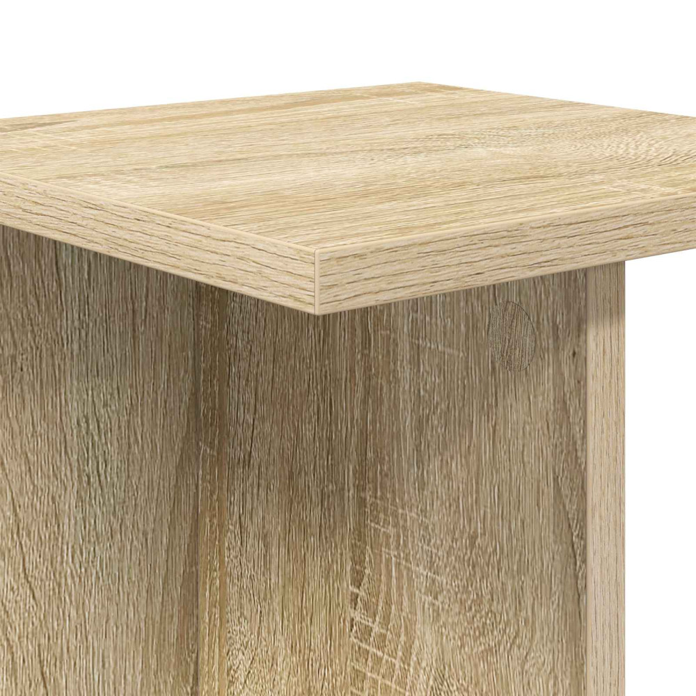 Produktbild för Växtställ 2 st Sonoma-ek 25 x 25,5 x 80,5 cm Konstruerat trä