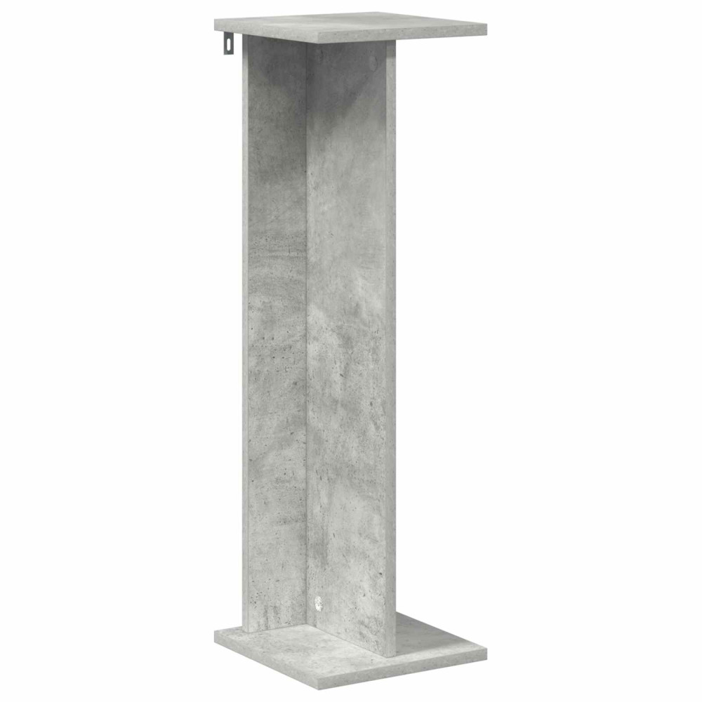 Produktbild för Växtställ BetongGrå 25 x 25,5 x 80,5 cm Konstruerat trä