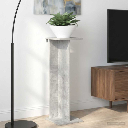 vidaXL Växtställ 2 st BetongGrå 25 x 25,5 x 80,5 cm Konstruerat trä