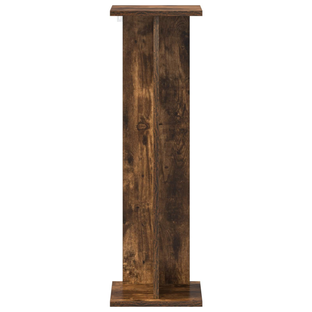 Produktbild för Växtställ Rökt Ek 25 x 25,5 x 80,5 cm Konstruerat trä