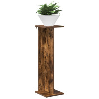 Produktbild för Växtställ 2 st Rökt Ek 25 x 25,5 x 80,5 cm Konstruerat trä