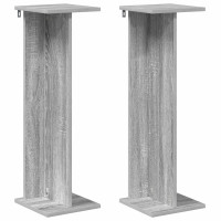 Produktbild för Växtställ 2 st Grå Sonoma 25 x 25,5 x 80,5 cm Konstruerat trä