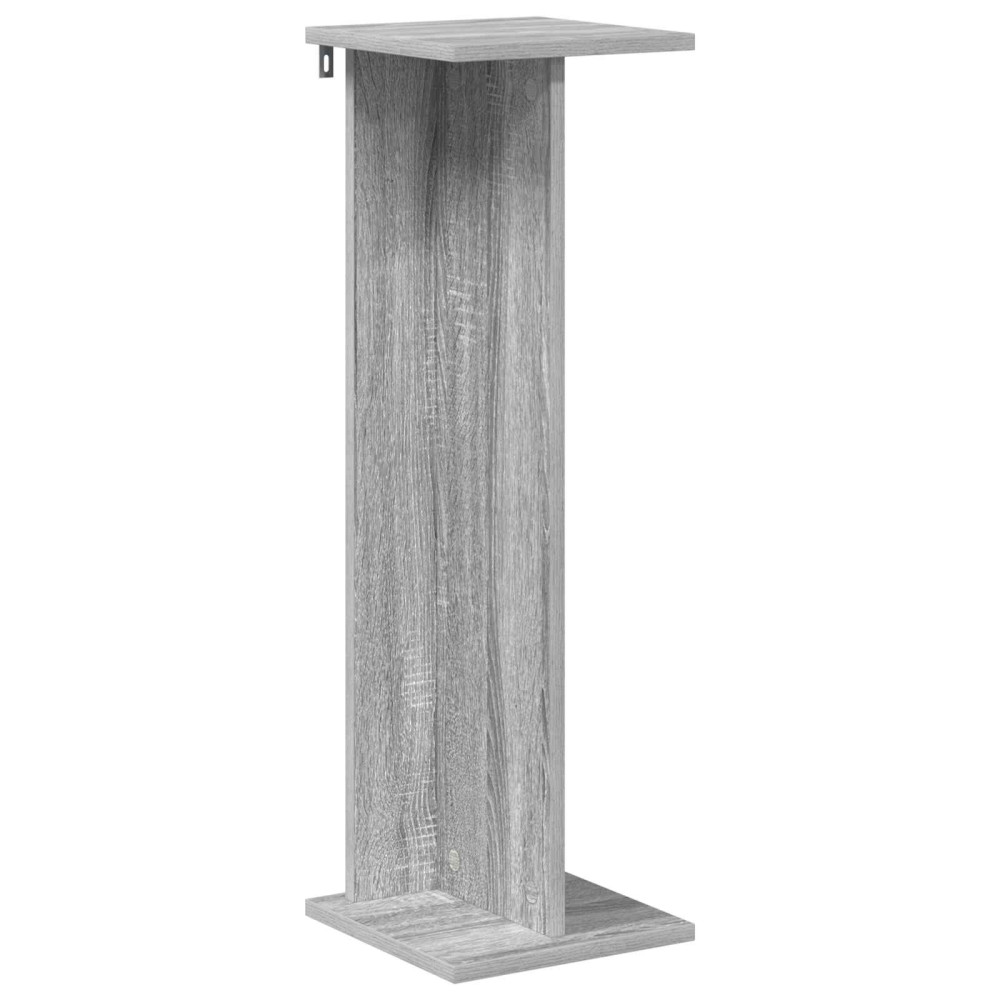 Produktbild för Växtställ 2 st Grå Sonoma 25 x 25,5 x 80,5 cm Konstruerat trä