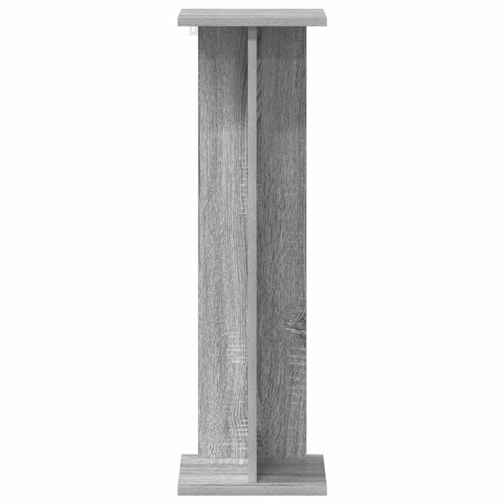 Produktbild för Växtställ 2 st Grå Sonoma 25 x 25,5 x 80,5 cm Konstruerat trä