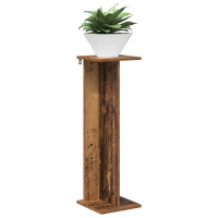 Produktbild för Växtställ 2 st Gammalt trä 25 x 25,5 x 80,5 cm Konstruerat trä