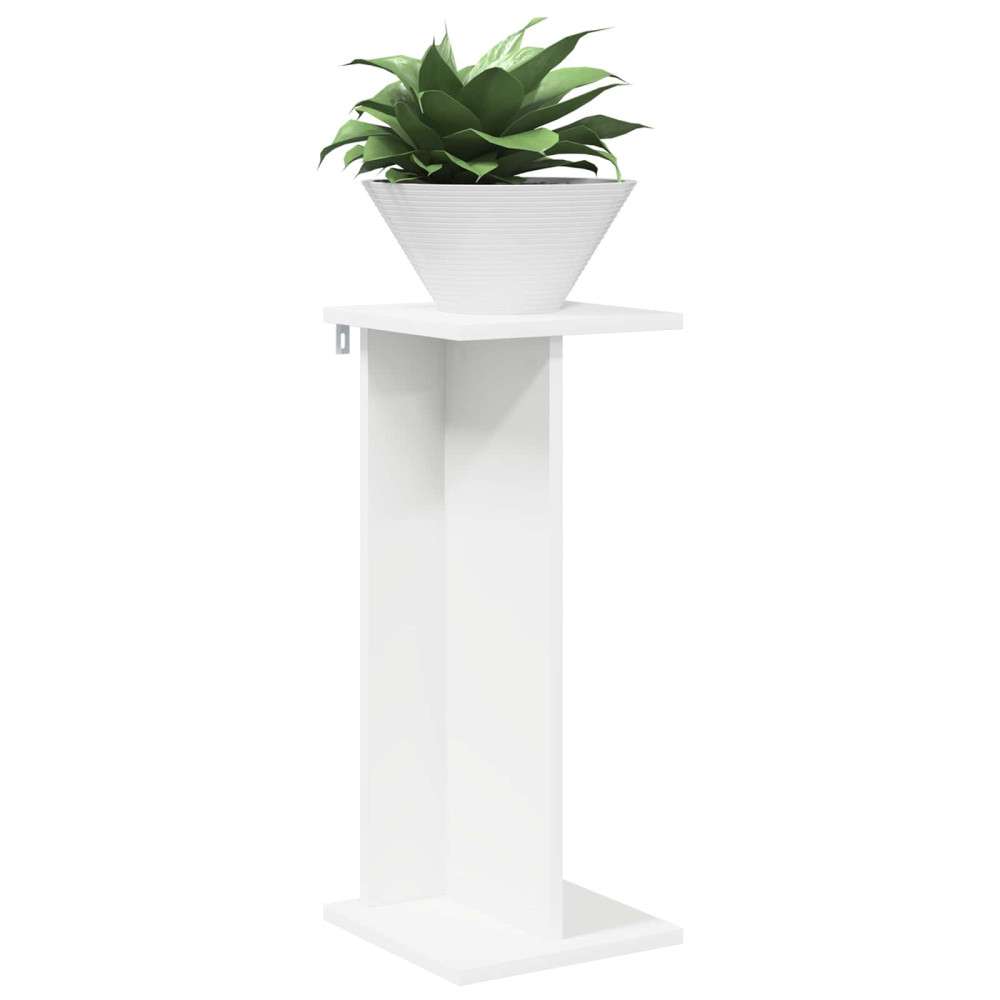 Produktbild för Växtställ Vit 25 x 25,5 x 60,5 cm Konstruerat trä