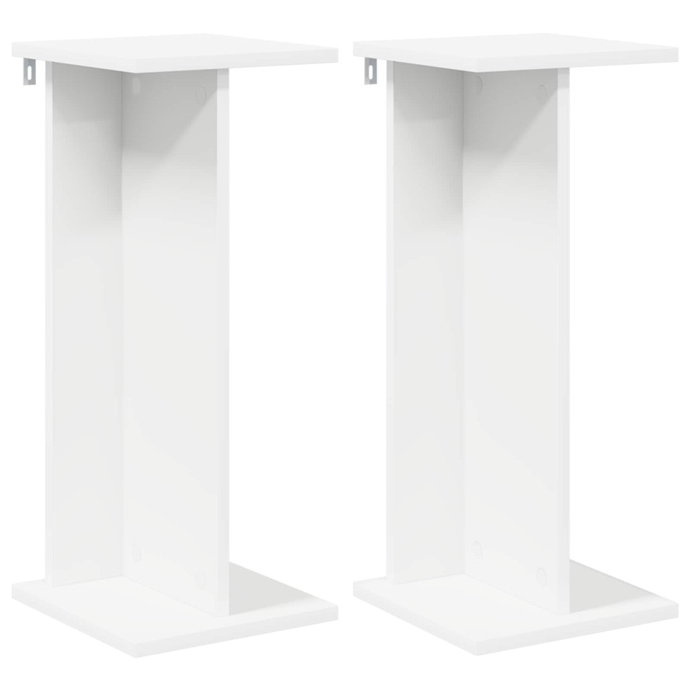 Produktbild för Växtställ 2 st Vit 25 x 25,5 x 60,5 cm Konstruerat trä