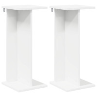 Produktbild för Växtställ 2 st Vit 25 x 25,5 x 60,5 cm Konstruerat trä
