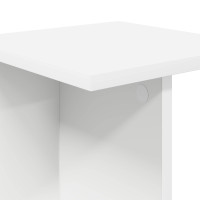 Produktbild för Växtställ 2 st Vit 25 x 25,5 x 60,5 cm Konstruerat trä