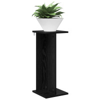 Produktbild för Växtställ Svart Ek 25 x 25,5 x 60,5 cm Konstruerat trä