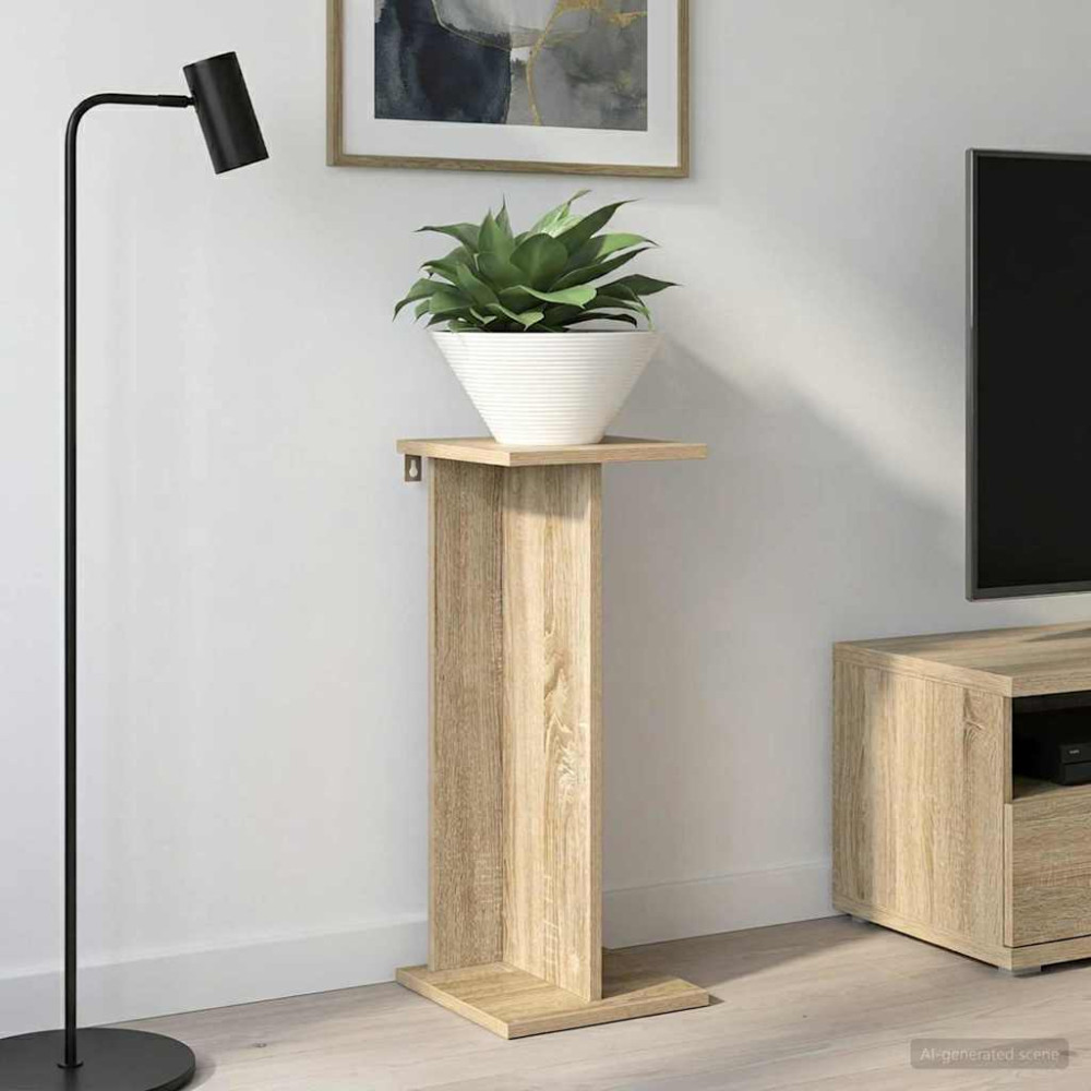 Produktbild för Växtställ Sonoma-ek 25 x 25,5 x 60,5 cm Konstruerat trä