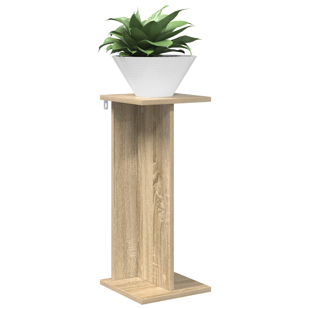 Produktbild för Växtställ 2 st Sonoma-ek 25 x 25,5 x 60,5 cm Konstruerat trä