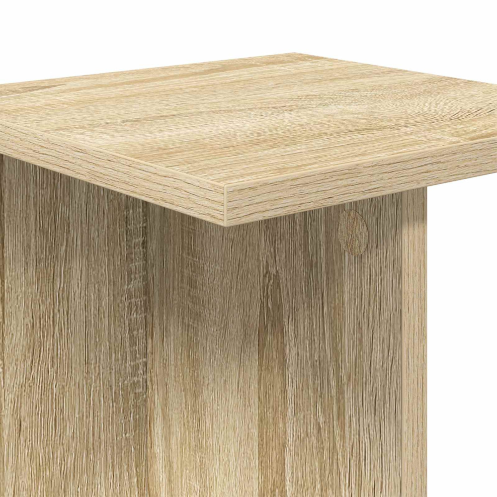 Produktbild för Växtställ 2 st Sonoma-ek 25 x 25,5 x 60,5 cm Konstruerat trä