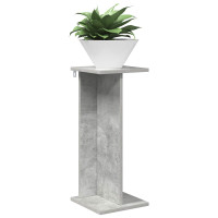 Produktbild för Växtställ 2 st BetongGrå 25 x 25,5 x 60,5 cm Konstruerat trä
