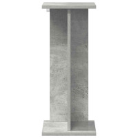 Produktbild för Växtställ 2 st BetongGrå 25 x 25,5 x 60,5 cm Konstruerat trä