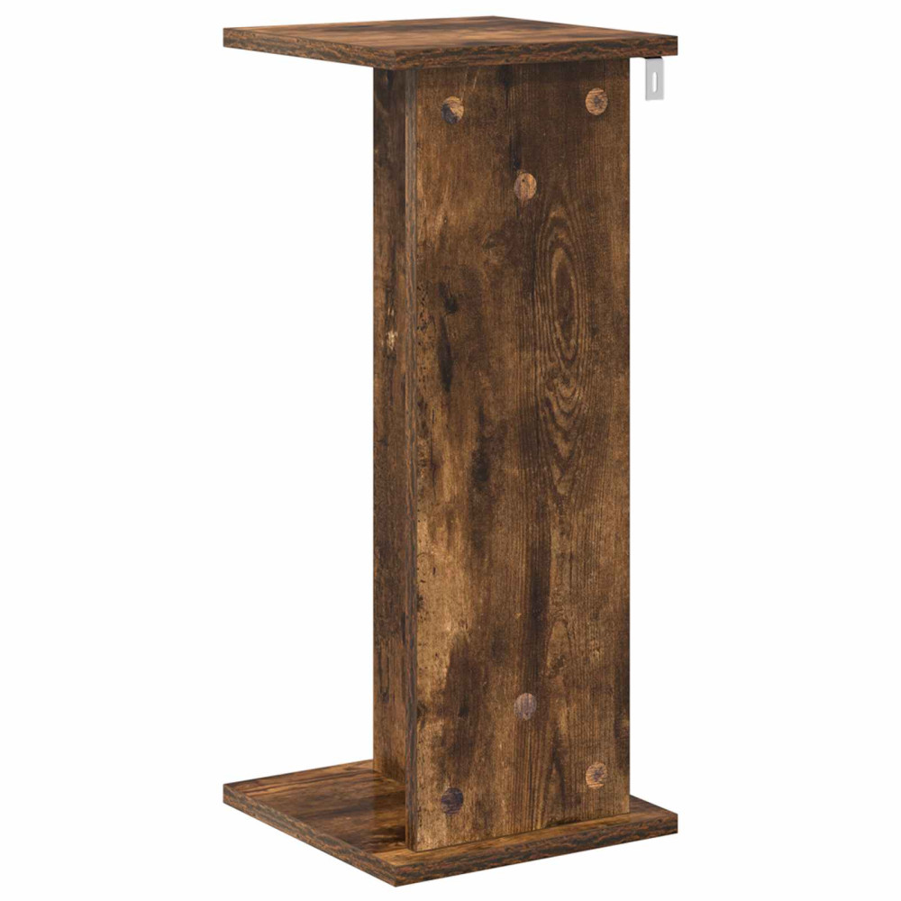 Produktbild för Växtställ 2 st Rökt Ek 25 x 25,5 x 60,5 cm Konstruerat trä