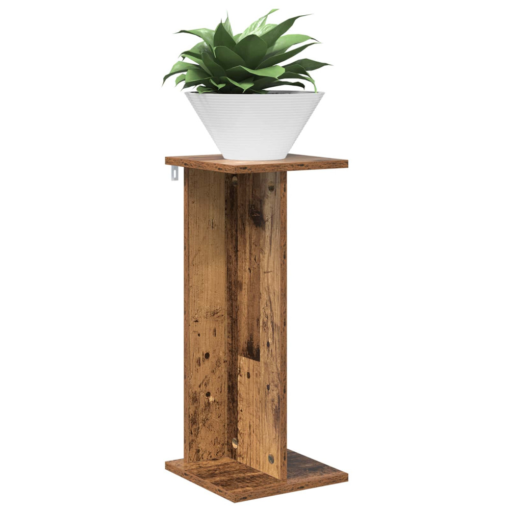 Produktbild för Växtställ Gammalt trä 25 x 25,5 x 60,5 cm Konstruerat trä