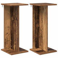 Produktbild för Växtställ 2 st Gammalt trä 25 x 25,5 x 60,5 cm Konstruerat trä