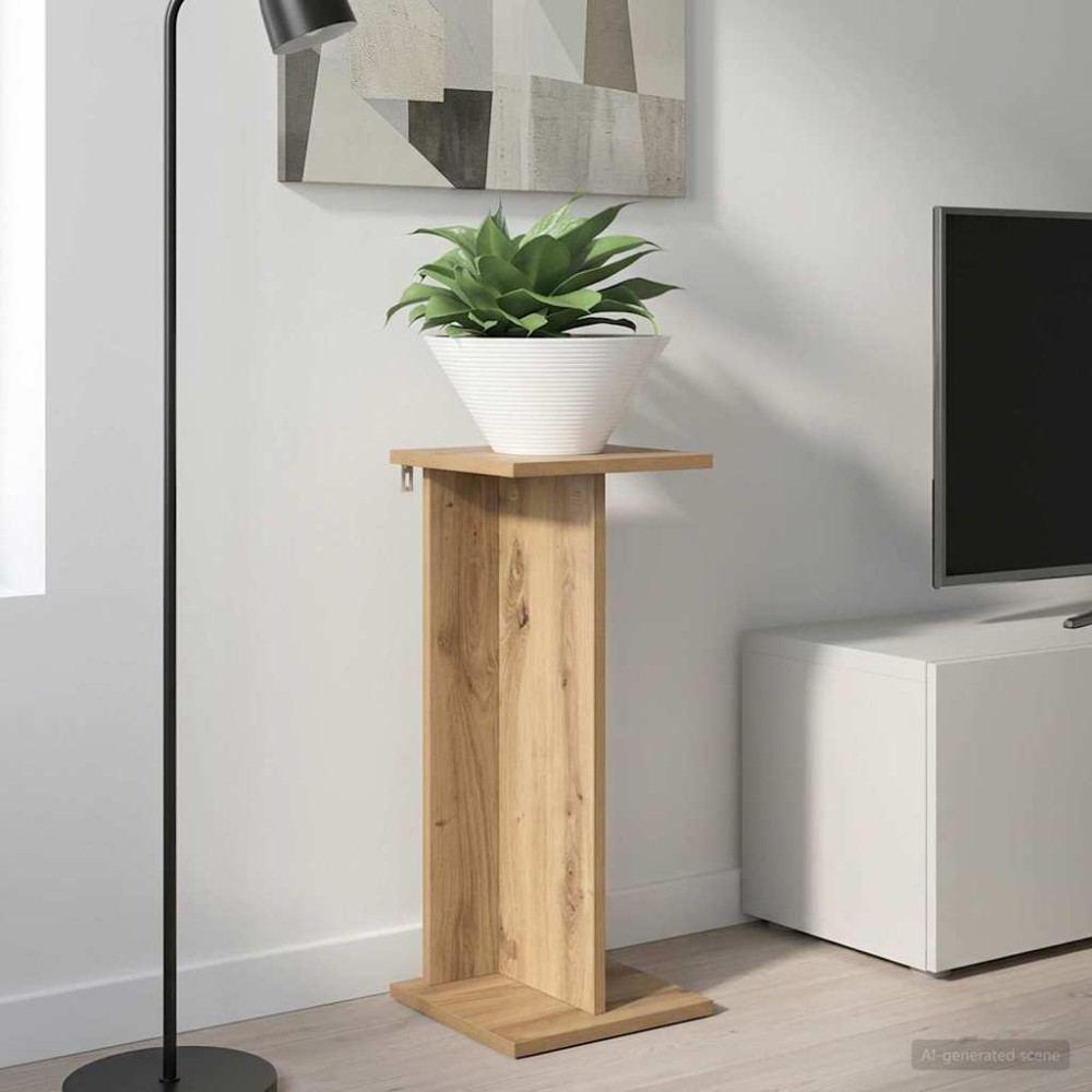 Produktbild för Växtställ Artisan Ek 25 x 25,5 x 60,5 cm Konstruerat trä