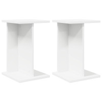 Produktbild för Växtställ 2 st Vit 25 x 25,5 x 40,5 cm Konstruerat trä