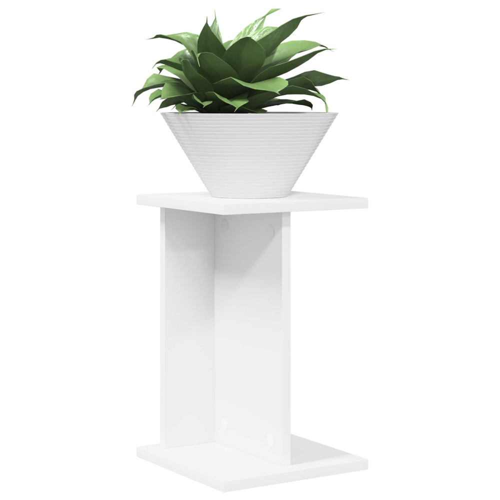 Produktbild för Växtställ 2 st Vit 25 x 25,5 x 40,5 cm Konstruerat trä
