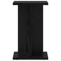 Produktbild för Växtställ Svart Ek 25 x 25,5 x 40,5 cm Konstruerat trä