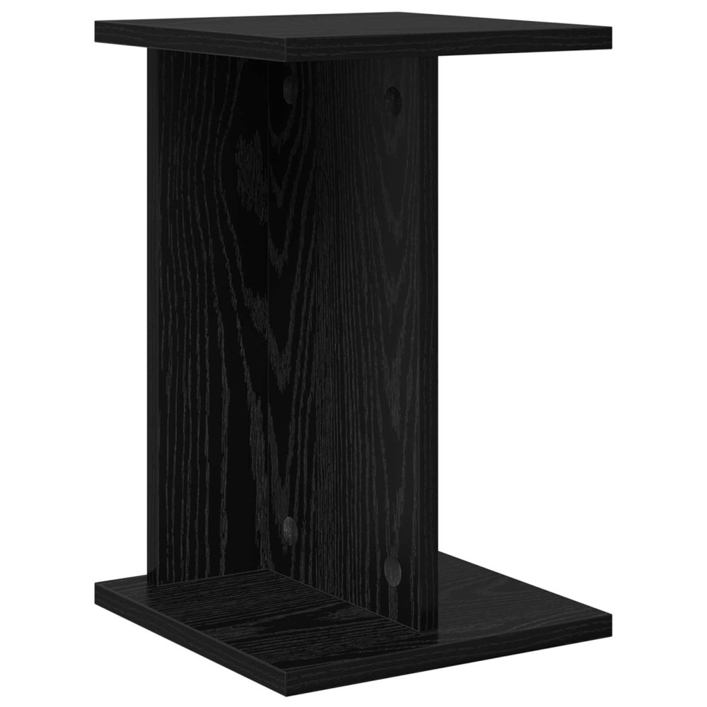 Produktbild för Växtställ 2 st Svart Ek 25 x 25,5 x 40,5 cm Konstruerat trä