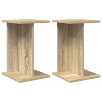 Produktbild för Växtställ 2 st Sonoma-ek 25 x 25,5 x 40,5 cm Konstruerat trä