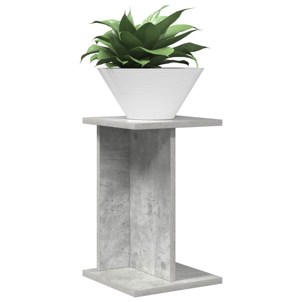 Produktbild för Växtställ BetongGrå 25 x 25,5 x 40,5 cm Konstruerat trä